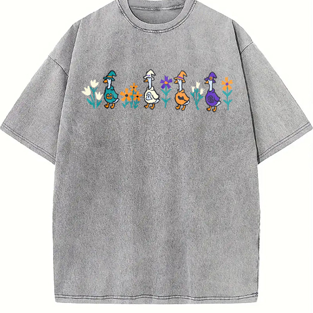 Halloween Goose Vintage Washed T-Shirt product image 5