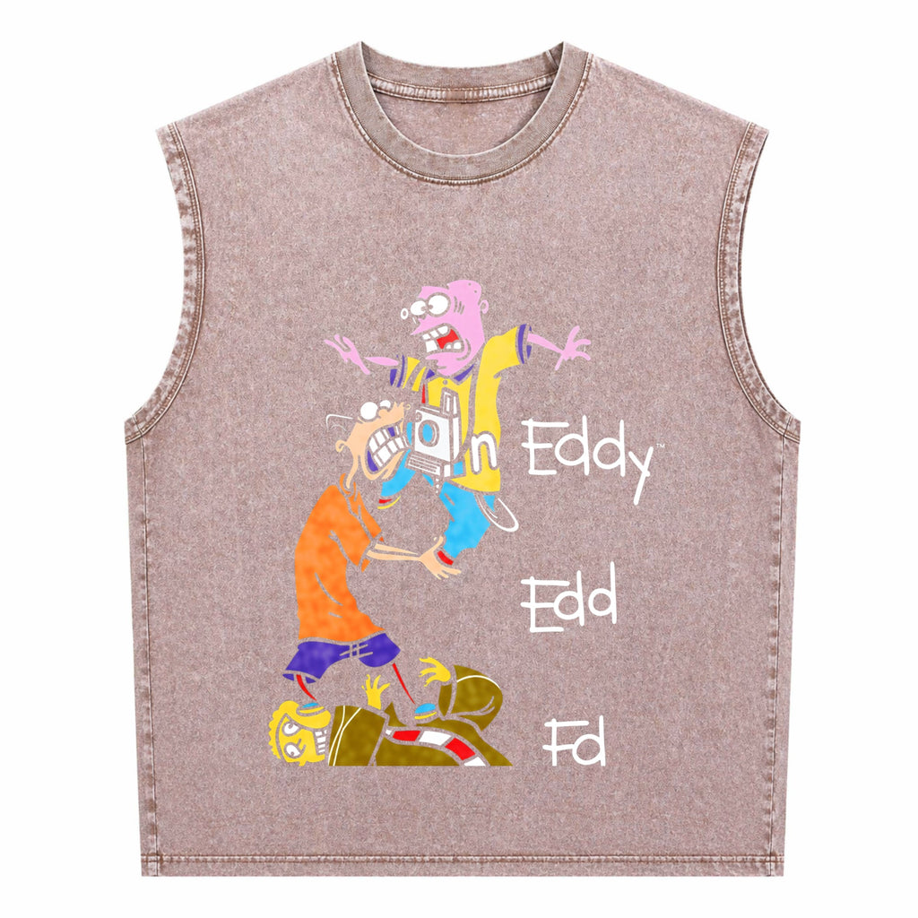 Edd N Eddy Stack Men's Washed Tank Top