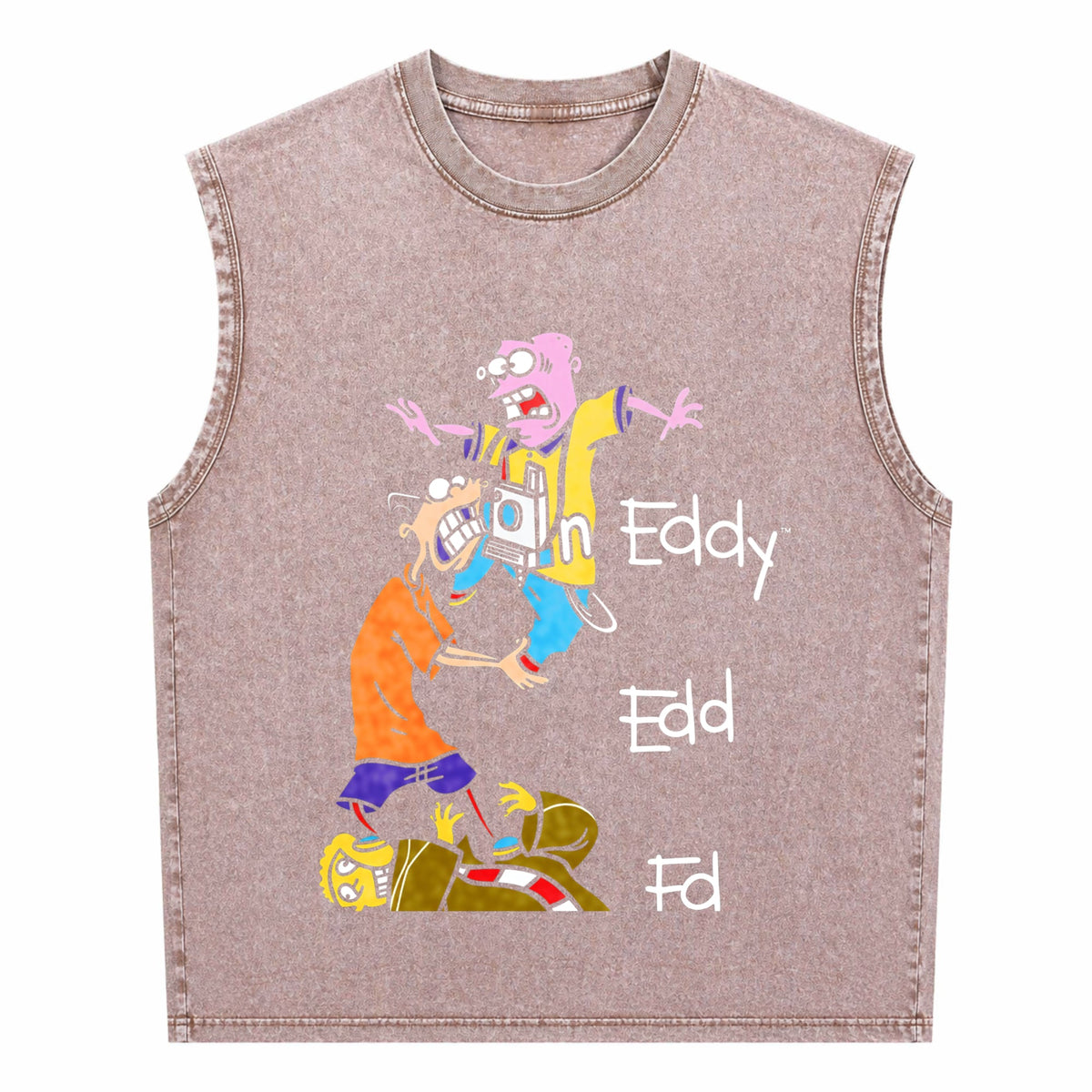 Edd N Eddy Stack Men's Washed Tank Top