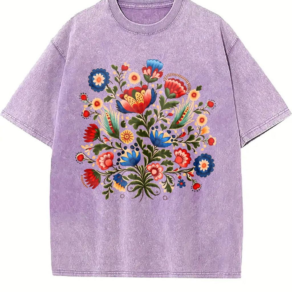 Folk Art A Bohemian With Faux Floral And Vintage Washed product image 6