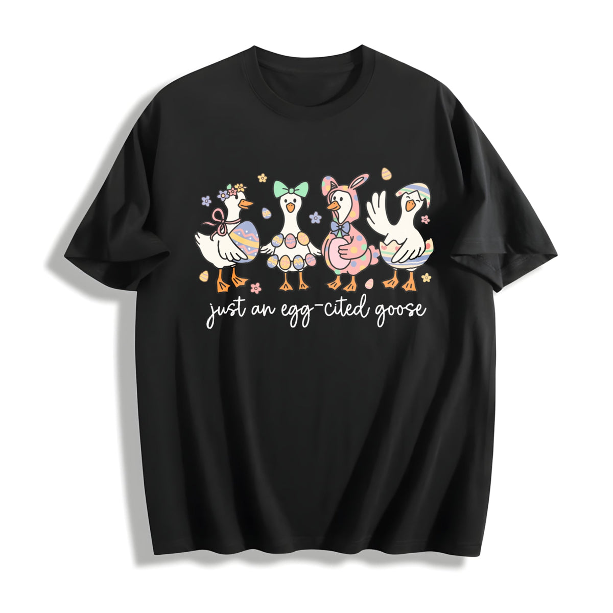 Just An Egg-cited Goose Cotton T-Shirt product image 1