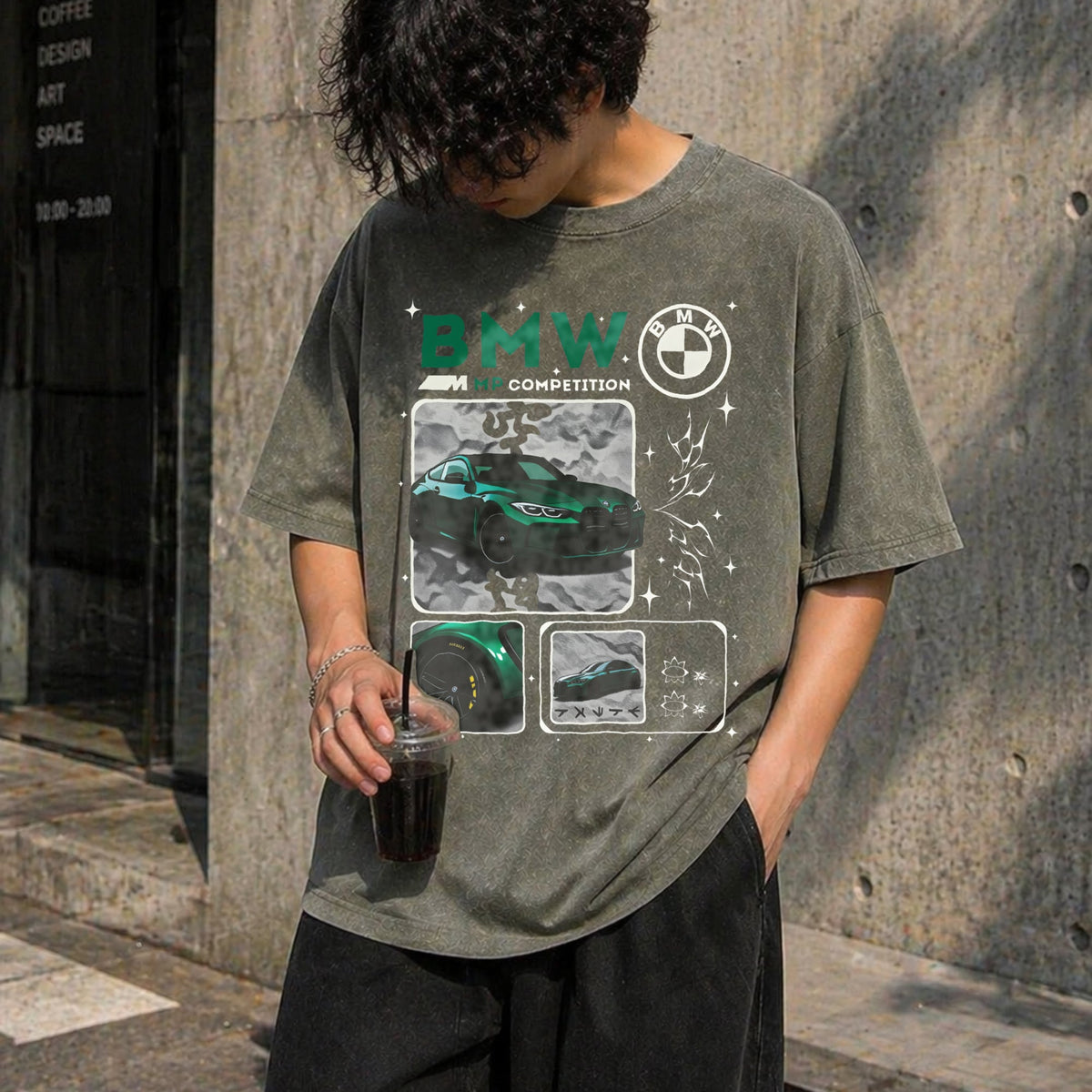 M4 Competition B M W Vintage Washed T-Shirt product image 4