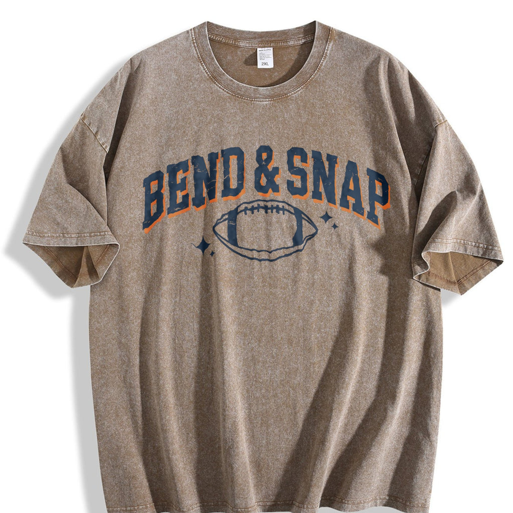 Football Bend And Snap Sports Season College Vintage Washed product image 3
