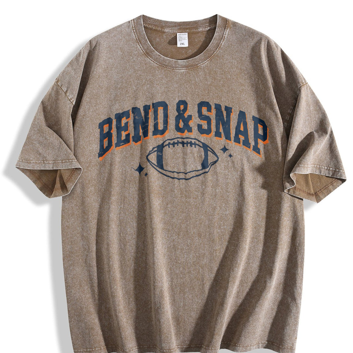 Football Bend And Snap Sports Season College Vintage Washed product image 3