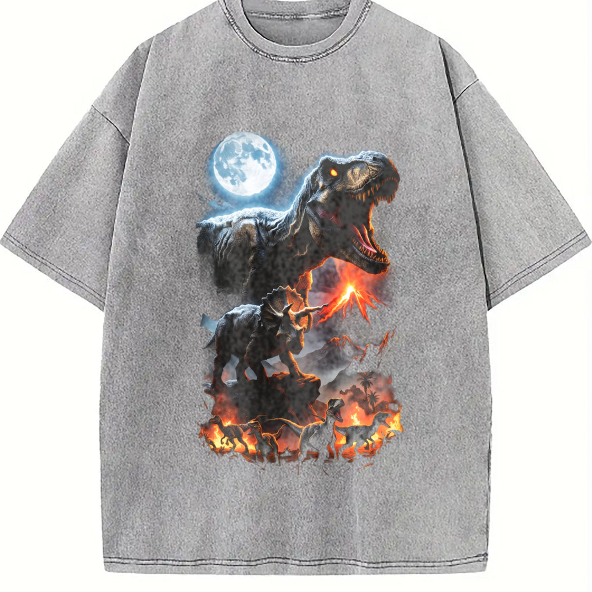 Dinosaur 90s Vintage Washed T-Shirt product image 5