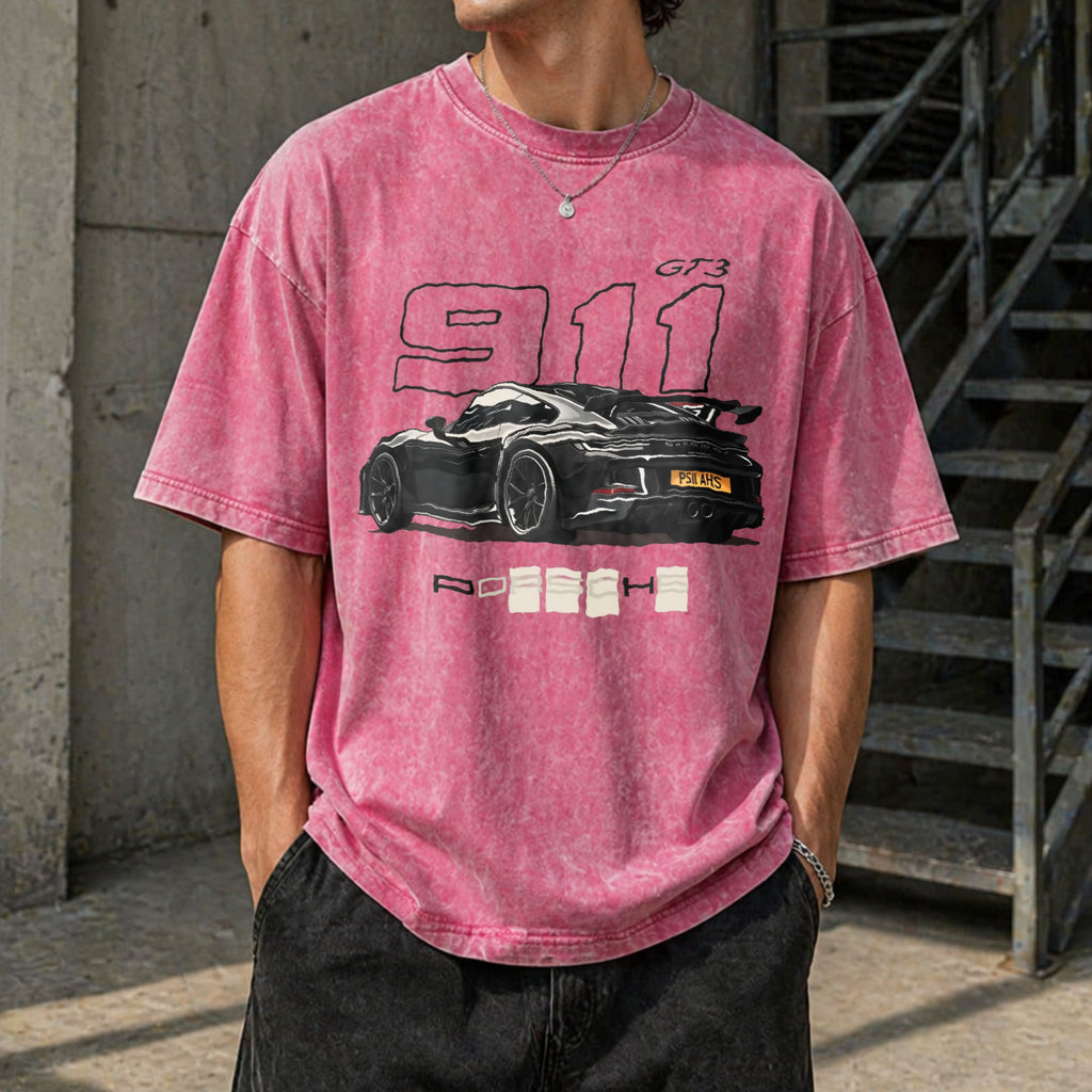 911 GT3 Racing Vintage Washed T-Shirt product image 7