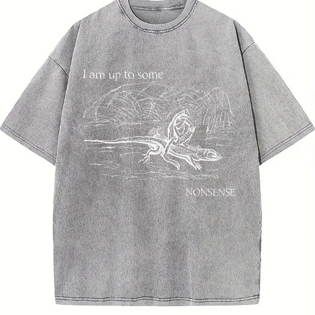 I Am Up To Some Nonsense Frog Vintage Washed T-Shirt product image 5