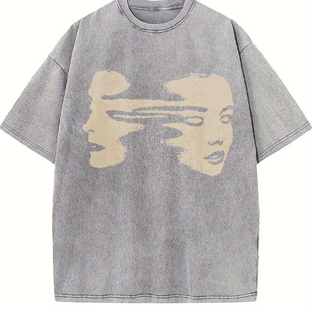 Abstract Face Summer Shoulder Sleeve Extra Large Pure product image 4