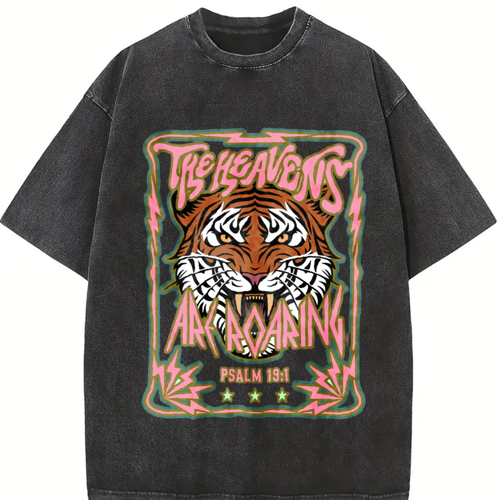 Tiger Head 100 Vintage Washed T-Shirt product image 2