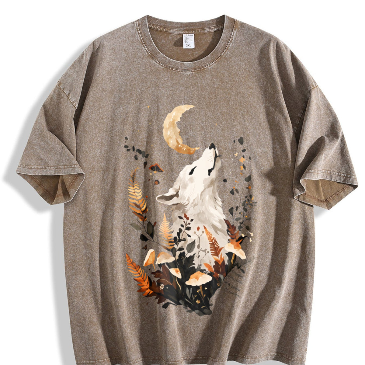 Looking Up Noble White Fox Vintage Washed T-Shirt product image 3
