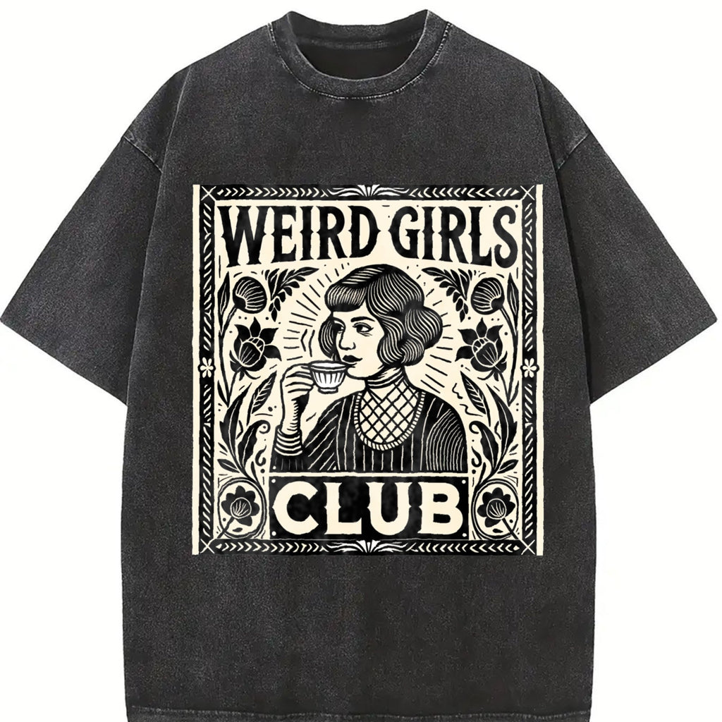 Weird Girls Club Vintage Washed T-Shirt product image 2