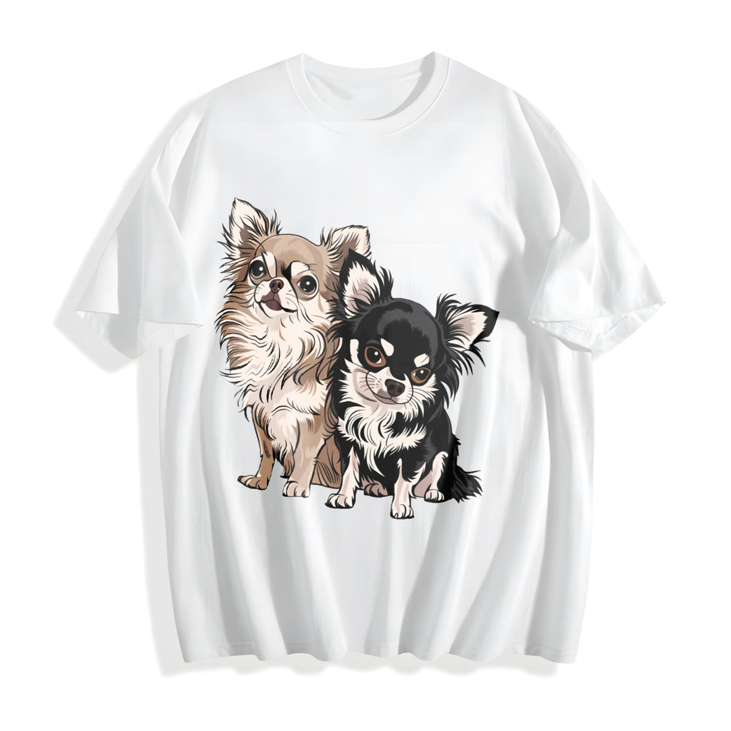 Long-haired Chihuahua Cotton T-Shirt product image 2