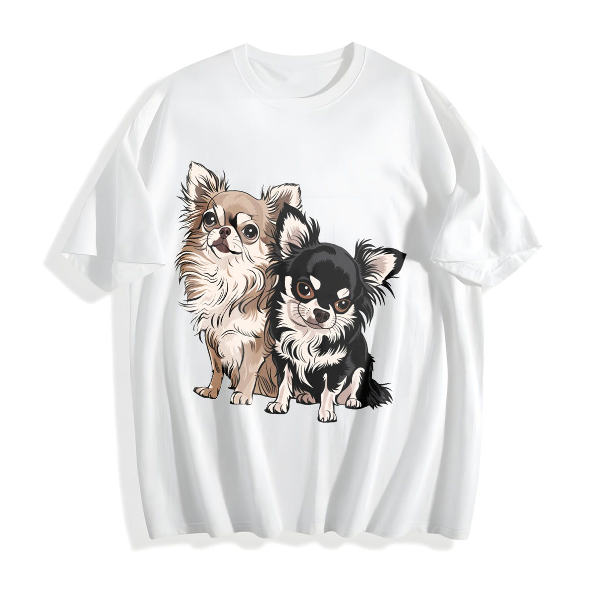Long-haired Chihuahua Cotton T-Shirt product image 2