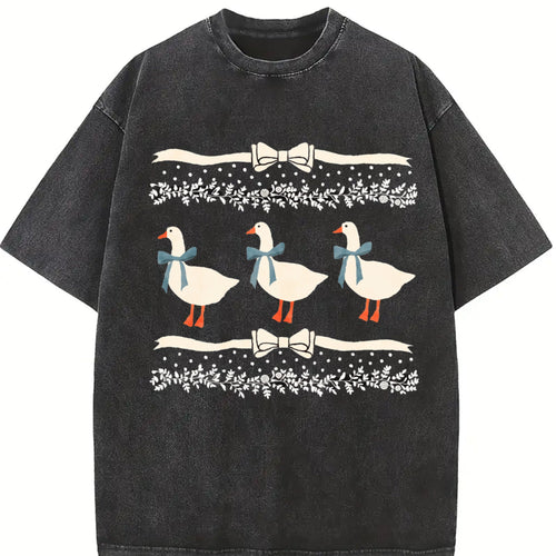 1980s Blue Ribbon Goose With Hearts Ugly Vintage Washed product image 2