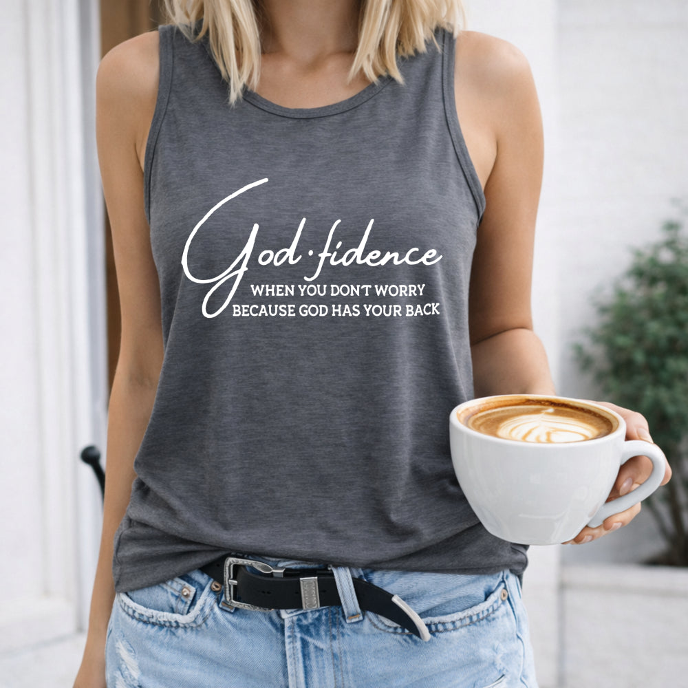 Godfidence God Has Your Back Women's Tank Top