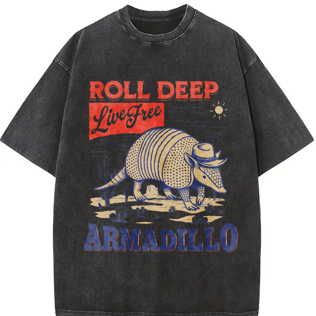 Armadillo Western Vintage Washed T-Shirt product image 2
