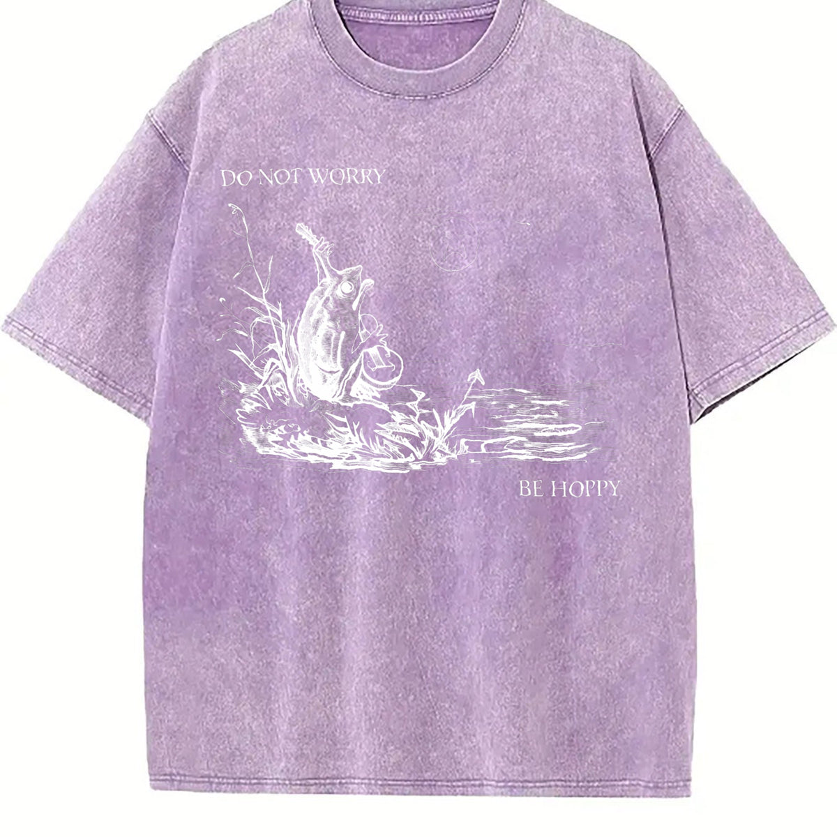 Be Hoppy Frog Vintage Washed T-Shirt product image 6
