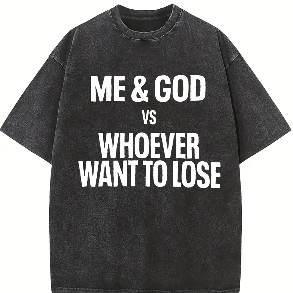 Black With Me And God Vs Whoever Wants To Lose Vintage product image 2