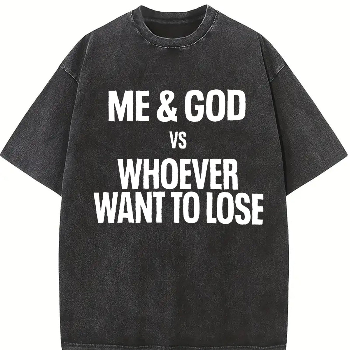 Black With Me And God Vs Whoever Wants To Lose Vintage product image 2