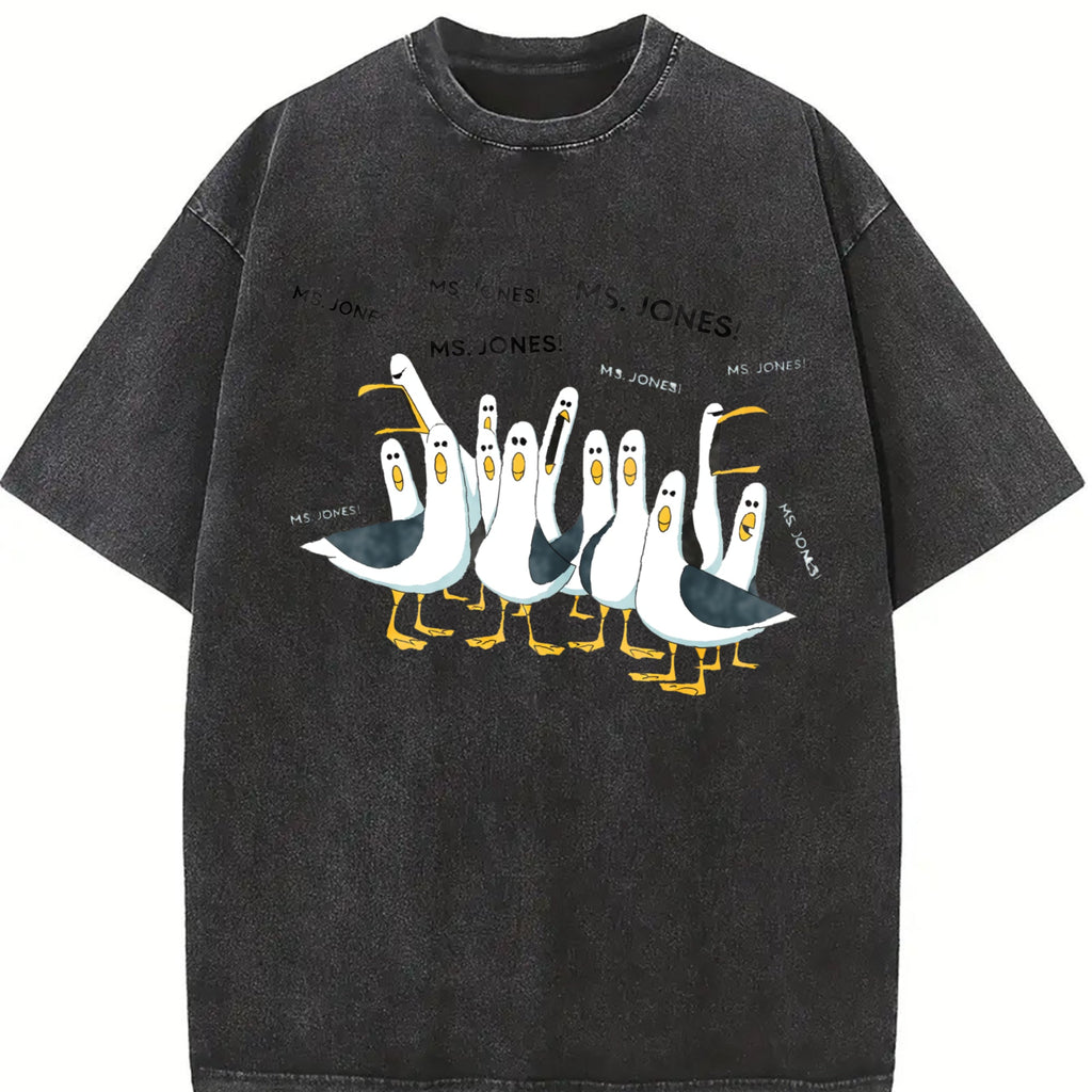 Seagull Teacher Vintage Washed T-Shirt product image 2