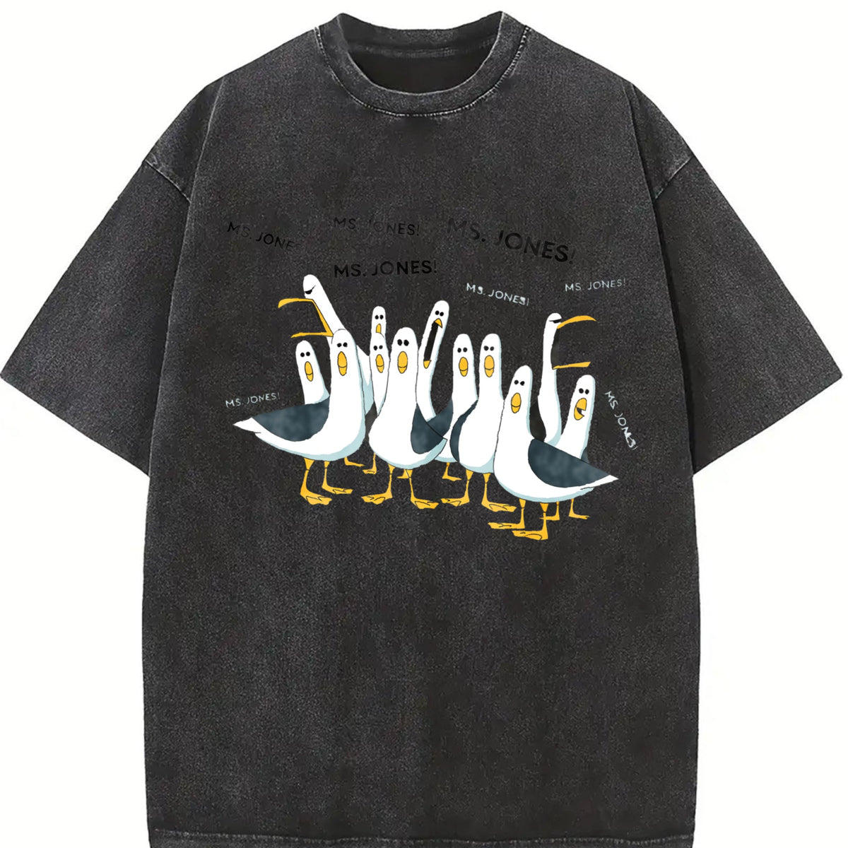 Seagull Teacher Vintage Washed T-Shirt product image 2