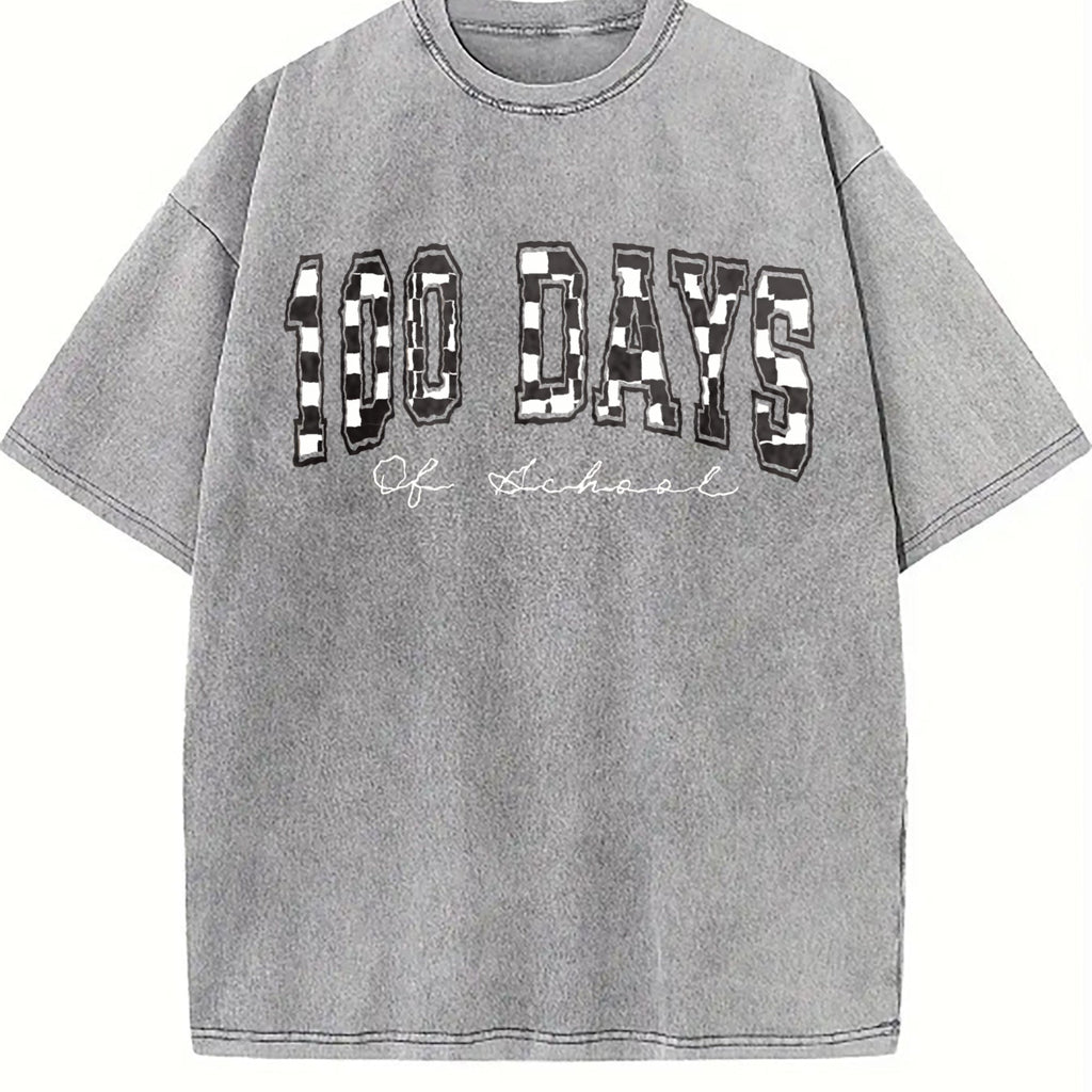 100 Days Of School Teacher Vintage Washed T-Shirt product image 4