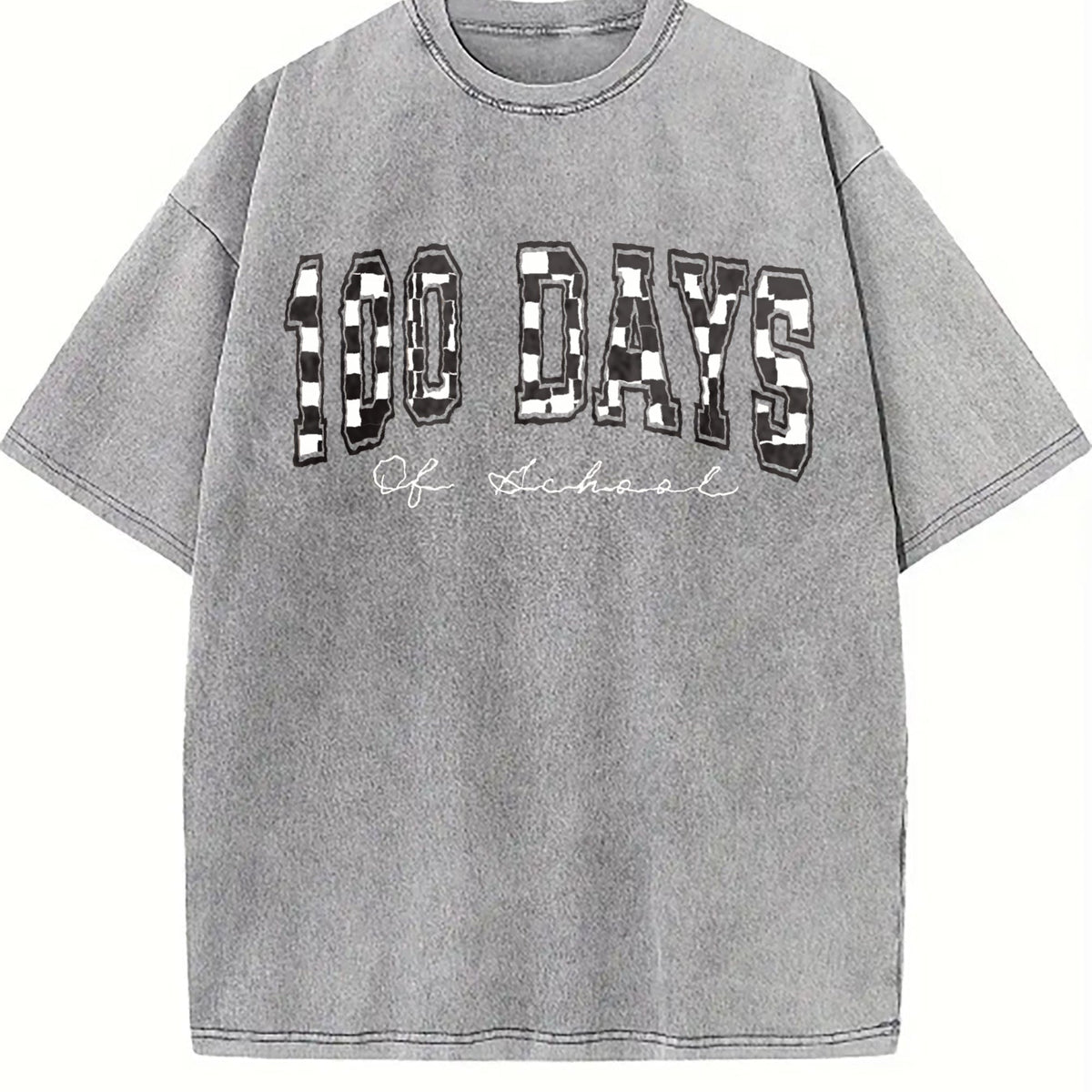 100 Days Of School Teacher Vintage Washed T-Shirt product image 4