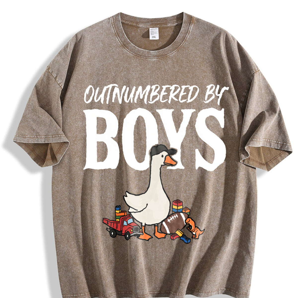 Silly Goose Boy Mom Vintage Washed T-Shirt product image 3