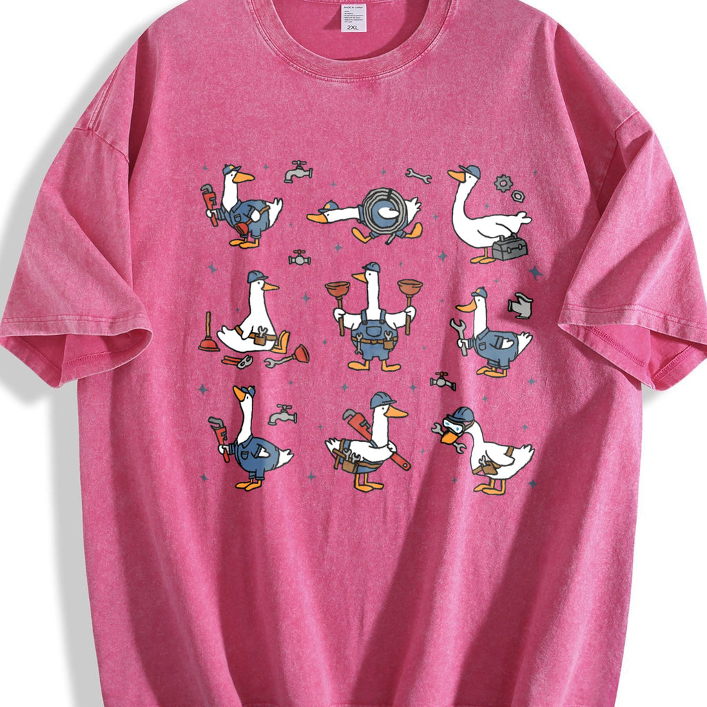 Silly Goose Plumber Vintage Washed T-Shirt product image 5