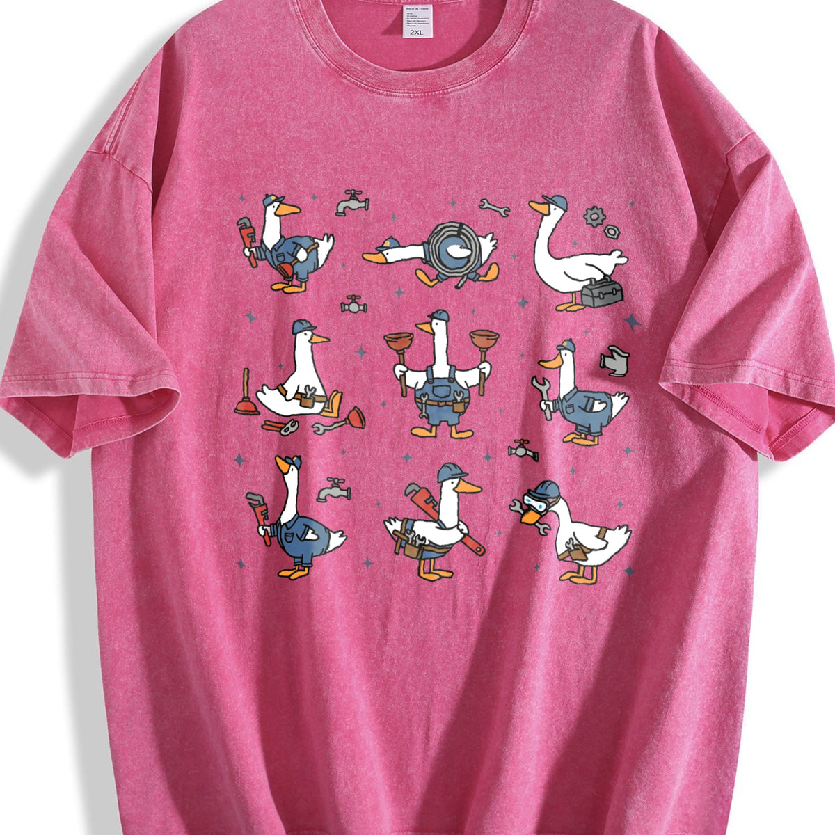 Silly Goose Plumber Vintage Washed T-Shirt product image 5