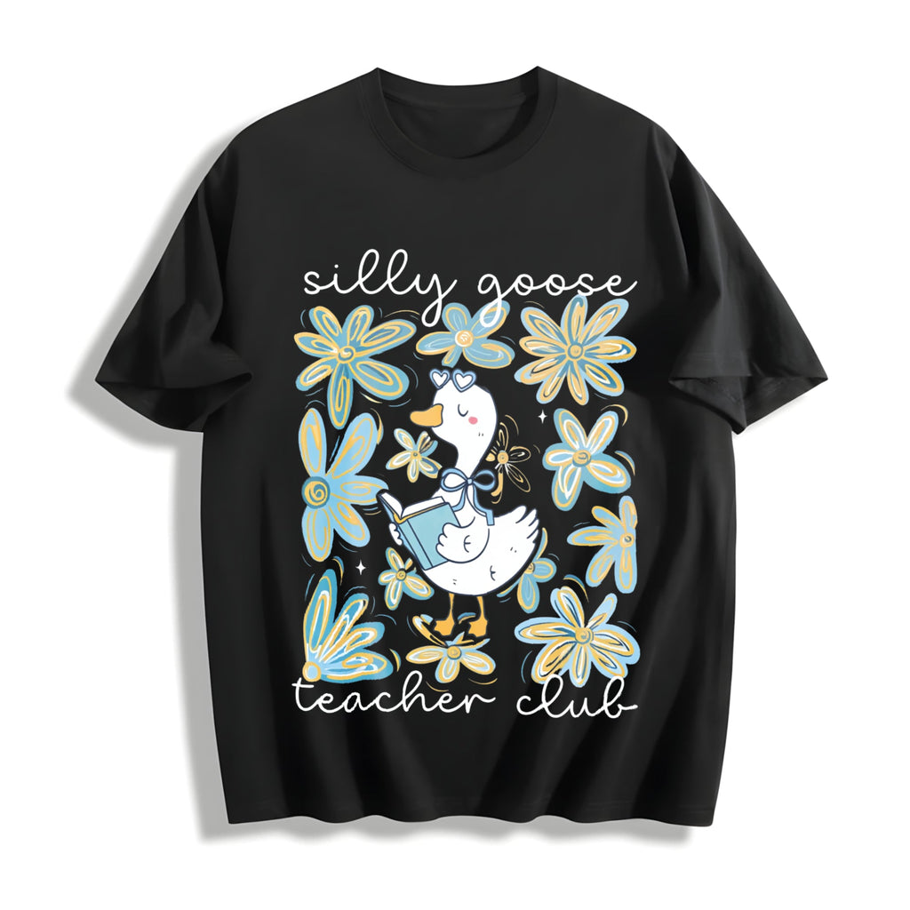 Silly Goose Teacher Club Cotton T-Shirt product image 1