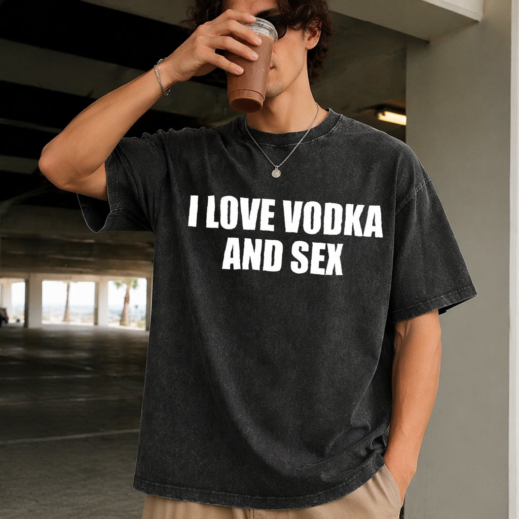 I Love Vodka And Sex Y2K Iconic Funny Meme Club Party product image 2