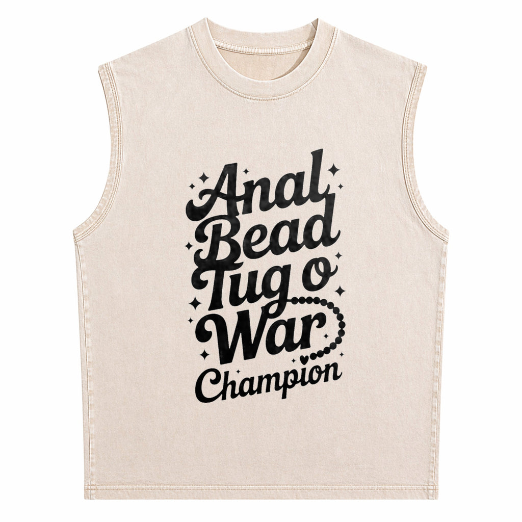 Embarrassing Naughty Funny Inappropriate Humor Men's Washed Tank Top