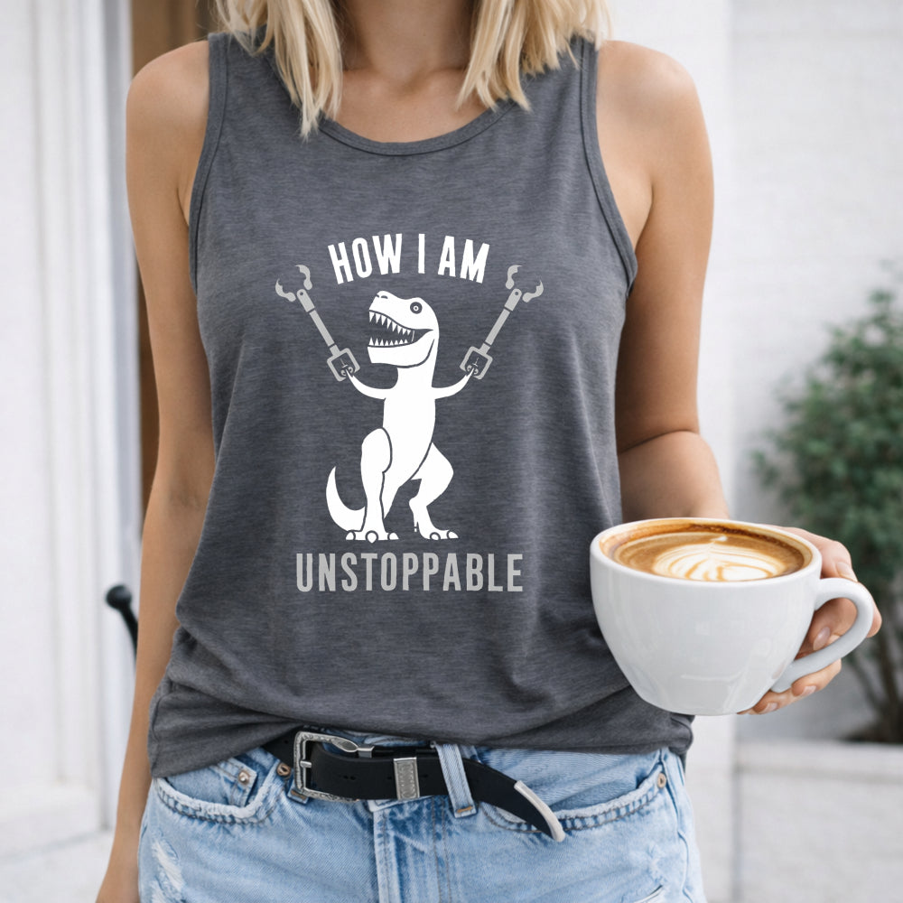 Unstoppable Dinosaur with Grabbers Women's Tank Top