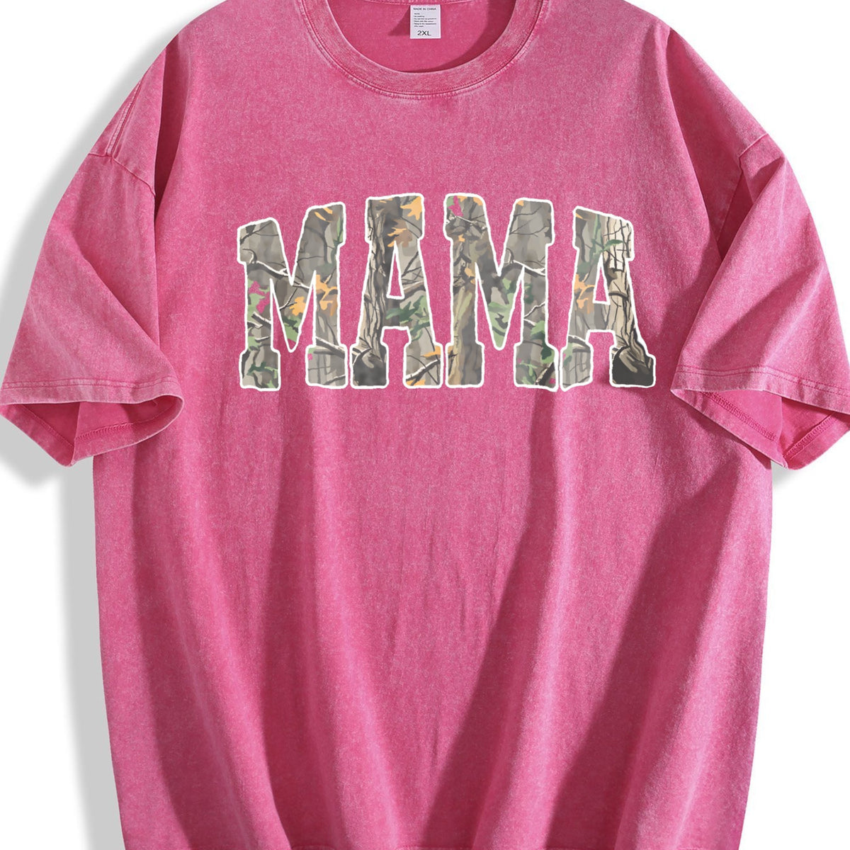 Hunting Mama Camo Western Vintage Washed T-Shirt product image 5