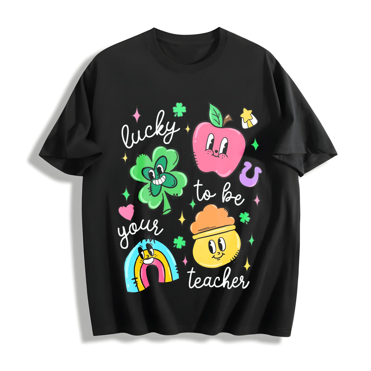 St Patrick's Day Teacher Colors Cotton T-Shirt product image 1