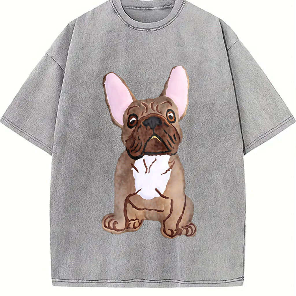 French Bulldog Vintage Washed T-Shirt product image 5