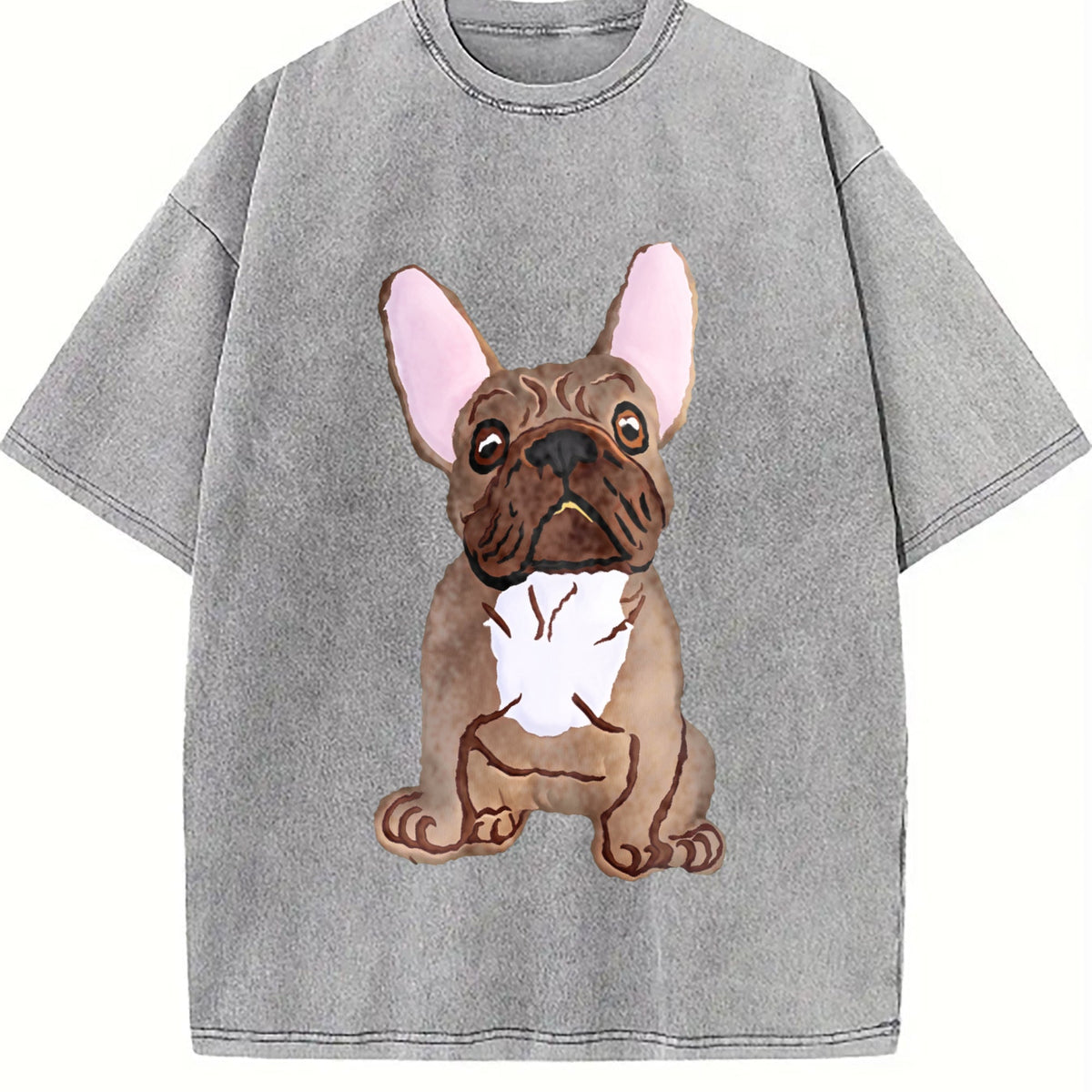 French Bulldog Vintage Washed T-Shirt product image 5