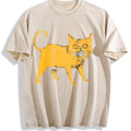 Black With Yellow Highlights Vintage Washed T-Shirt product image 1