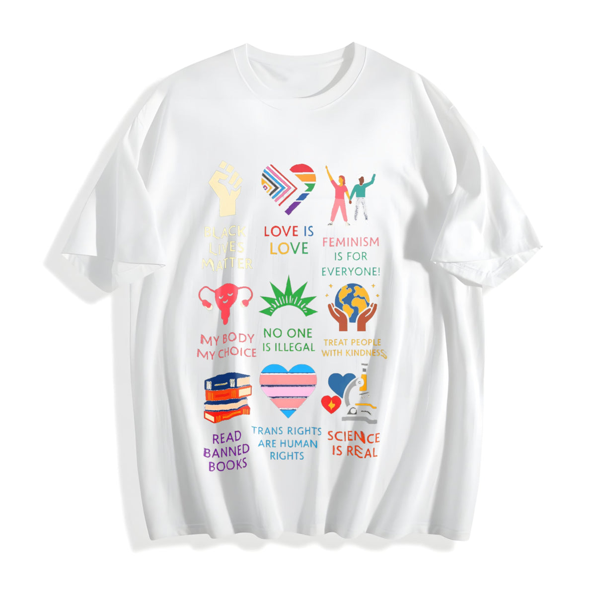 Big-fan-of-human-rights Abolish Ice Cotton T-Shirt product image 2