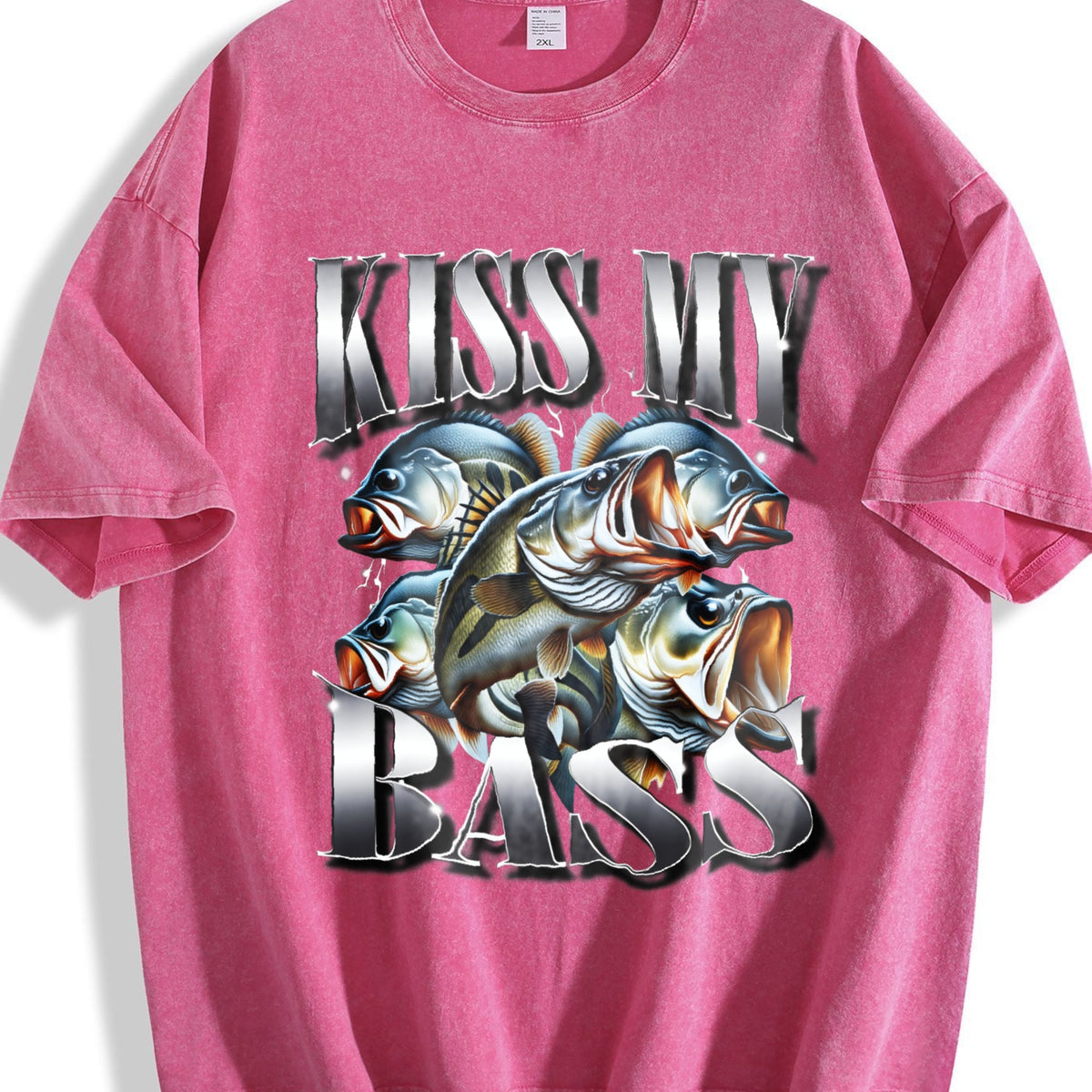 Kiss My Bass 90s Bootleg Rap Vintage Washed T-Shirt product image 7