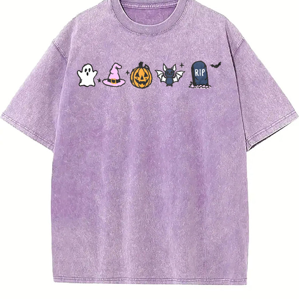 Halloween Icons Vintage Washed T-Shirt product image 6