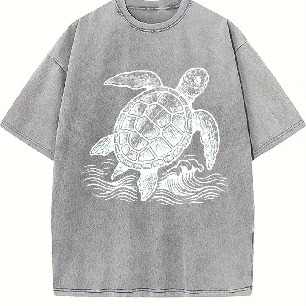 Turtle Ocean 90s Vintage Washed T-Shirt product image 5