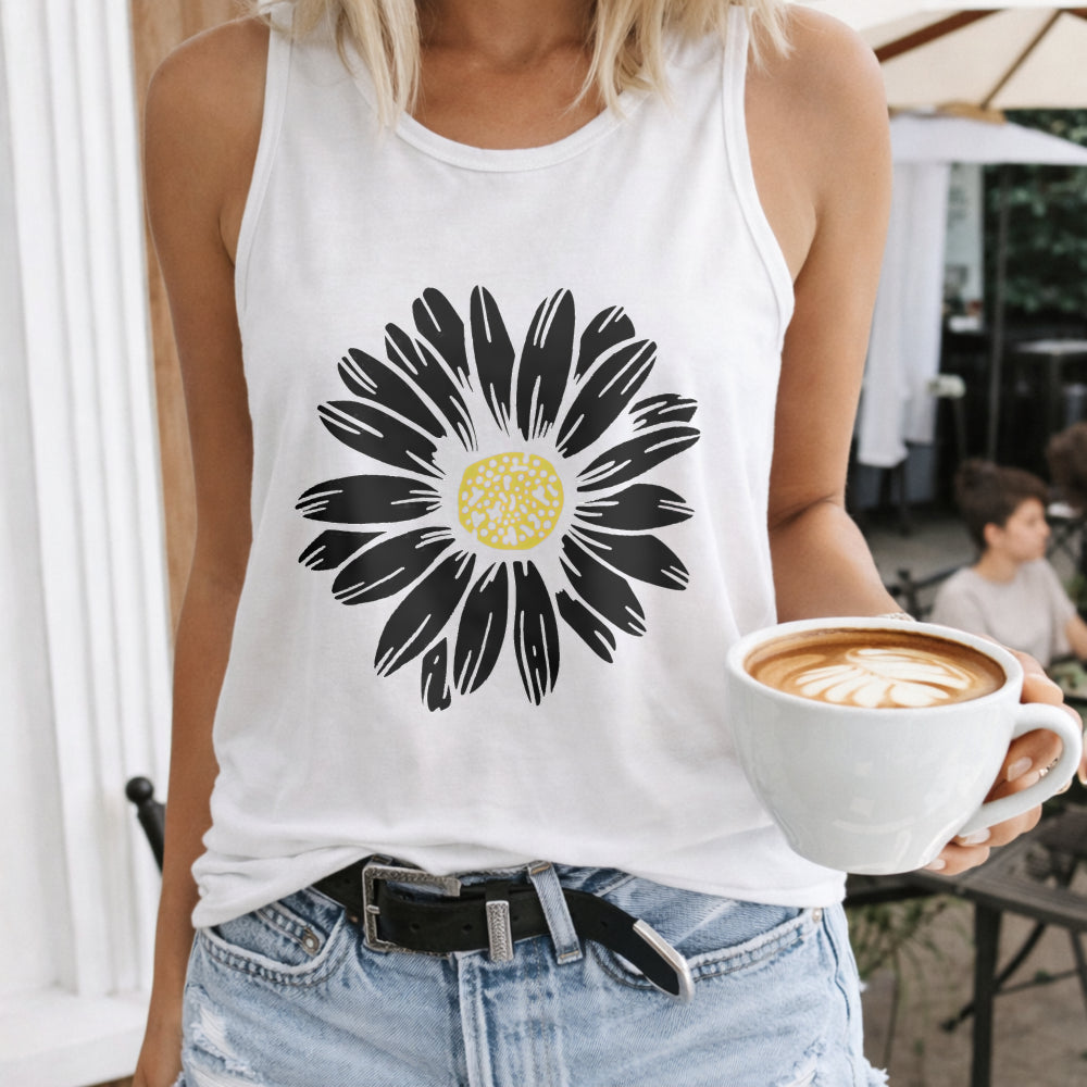 Cartoon Daisy Women's Tank Top
