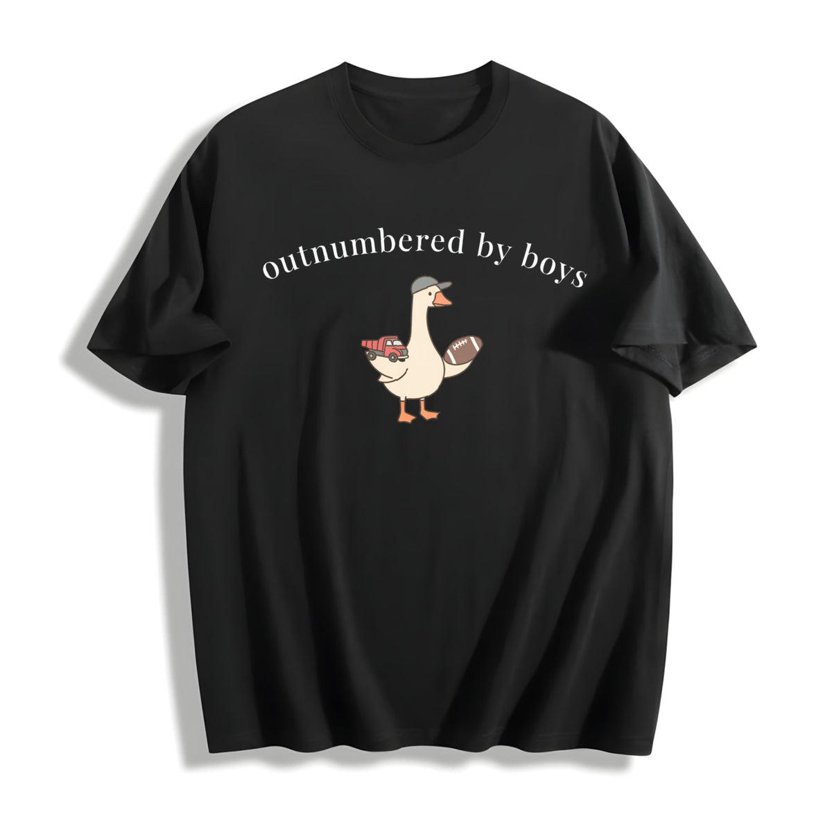 Funny Boy Mom Goose Cotton T-Shirt product image 1