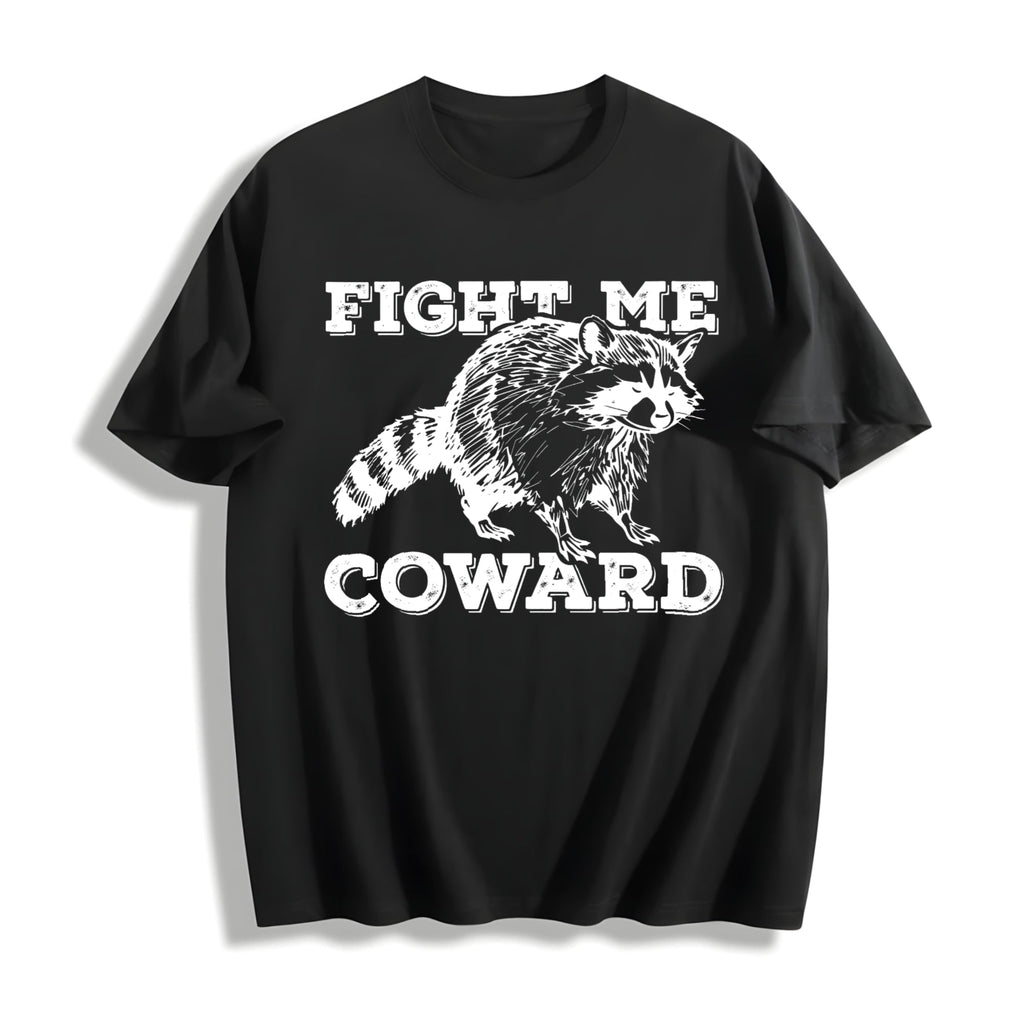 Funny Raccoon Cotton T-Shirt product image 1
