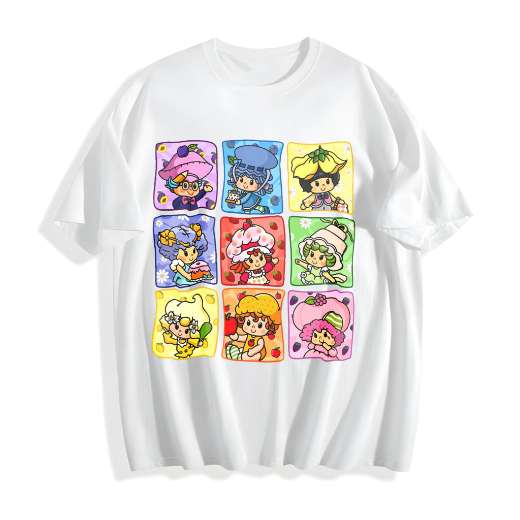 Cartoon Friends Nostalgia Cotton T-Shirt product image 2