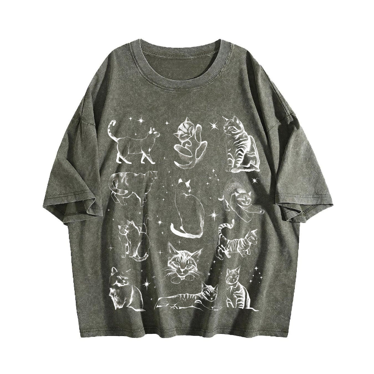 90s Tattoo Cat Vintage Washed T-Shirt product image 4