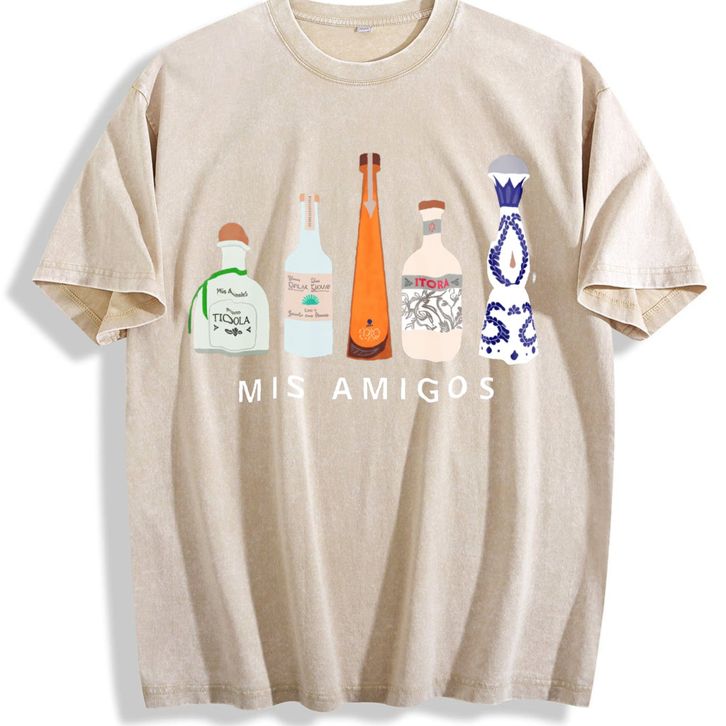 Mis Amigos Tequila Vintage Washed T-Shirt product image 1