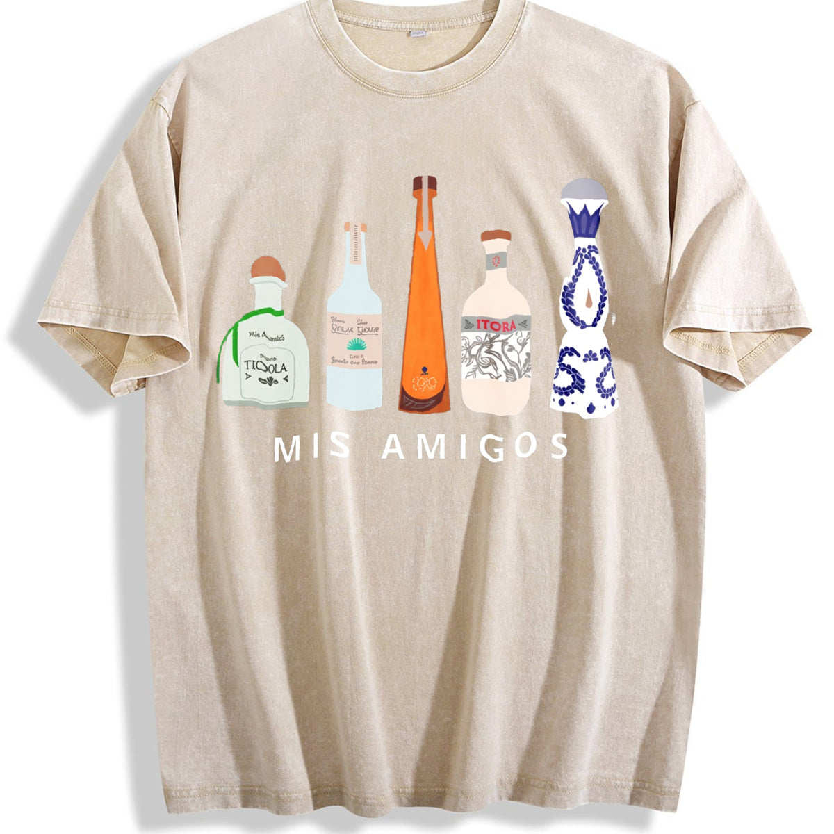 Mis Amigos Tequila Vintage Washed T-Shirt product image 1